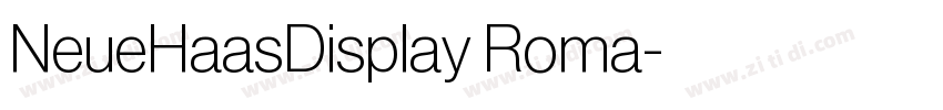 NeueHaasDisplay Roma字体转换